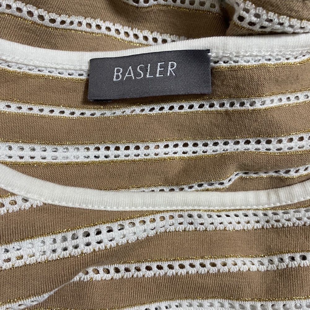 BASLER Striped Drop Shoulder Top - Picture 3 of 5